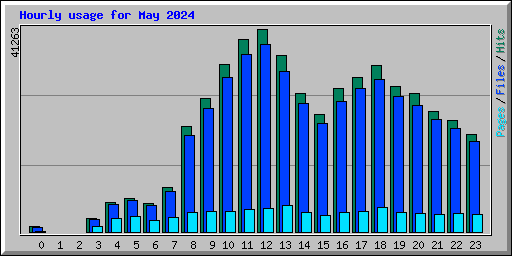 Hourly usage for May 2024