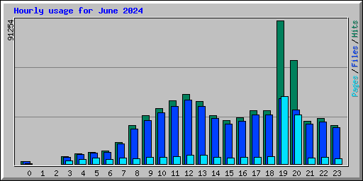 Hourly usage for June 2024