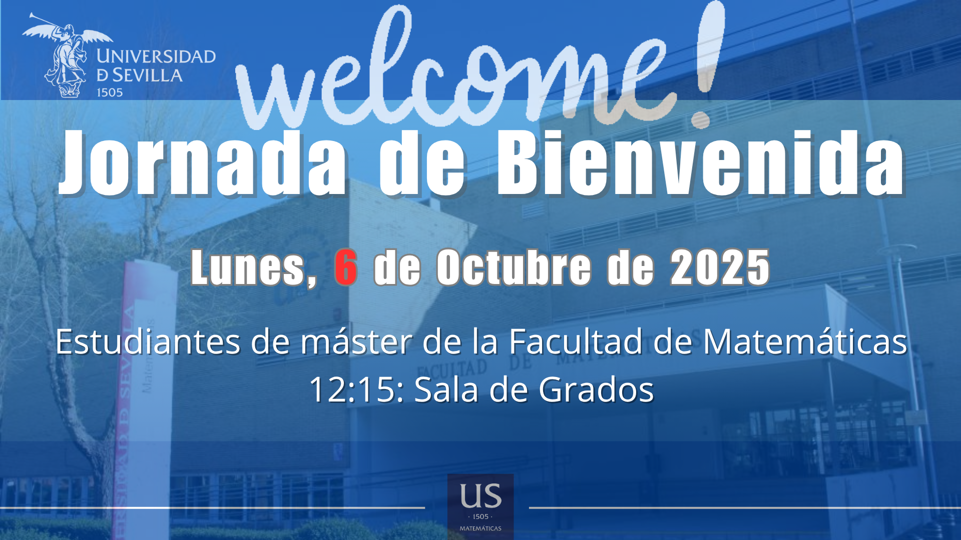 Jornada de bienvenida para estudiantes de máster 2025-26